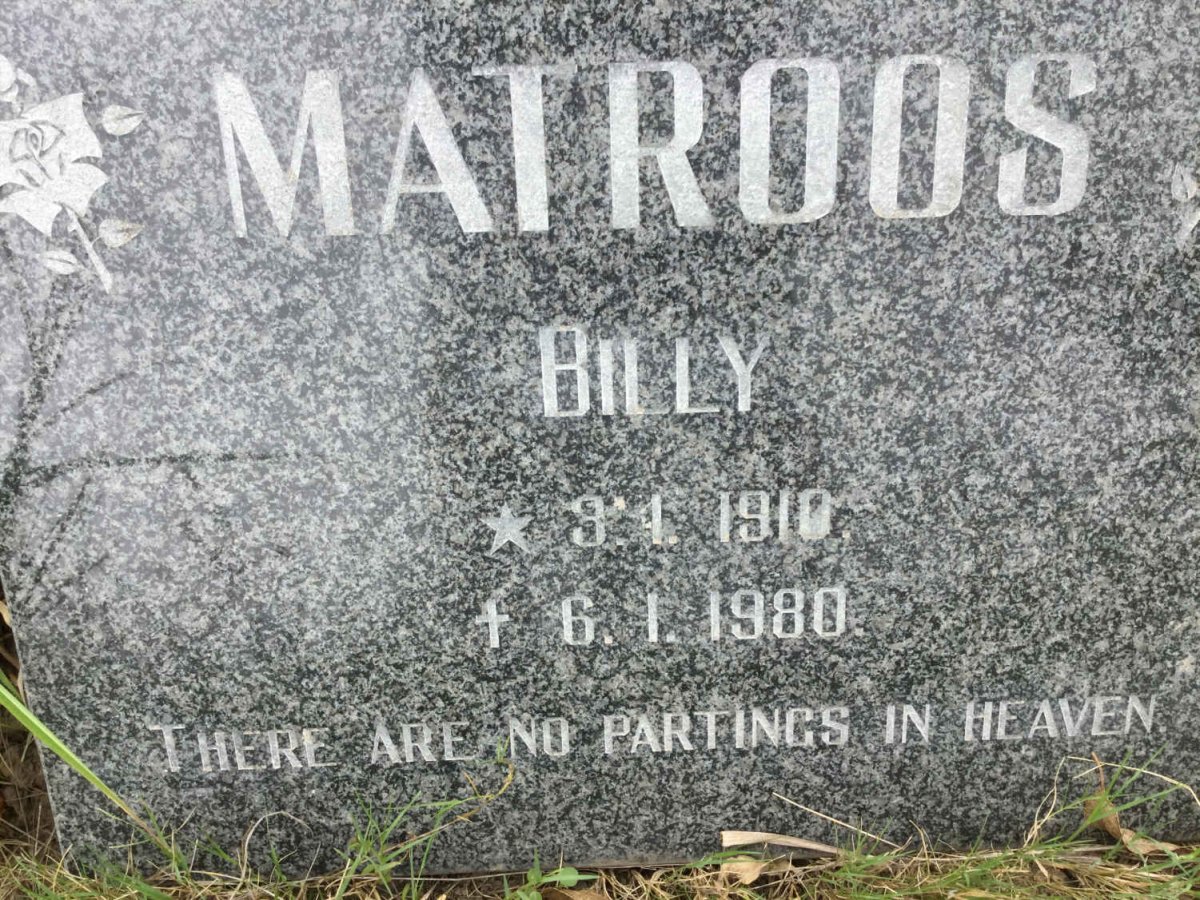 MATROOS Billy 1910-1980