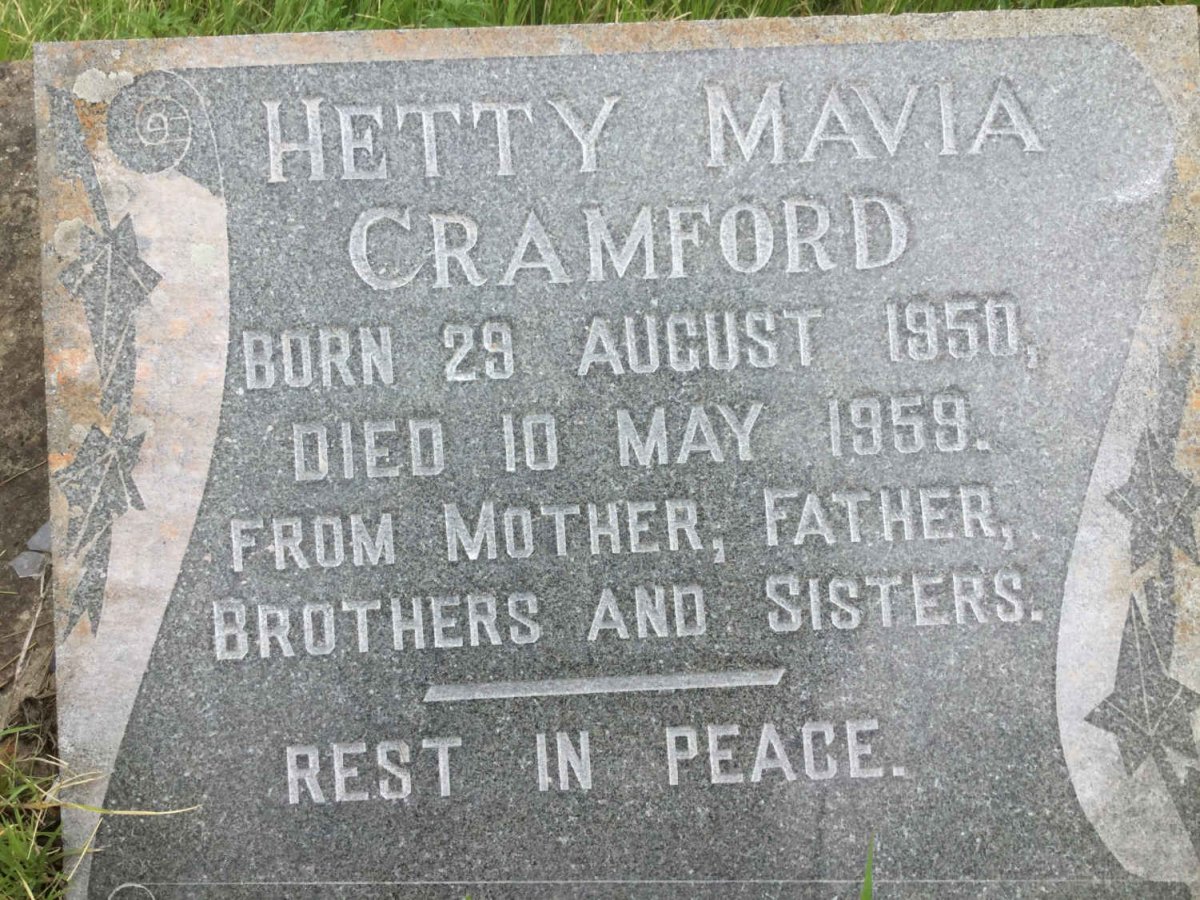 CRAMFORD Hetty Mavia 1950-1959