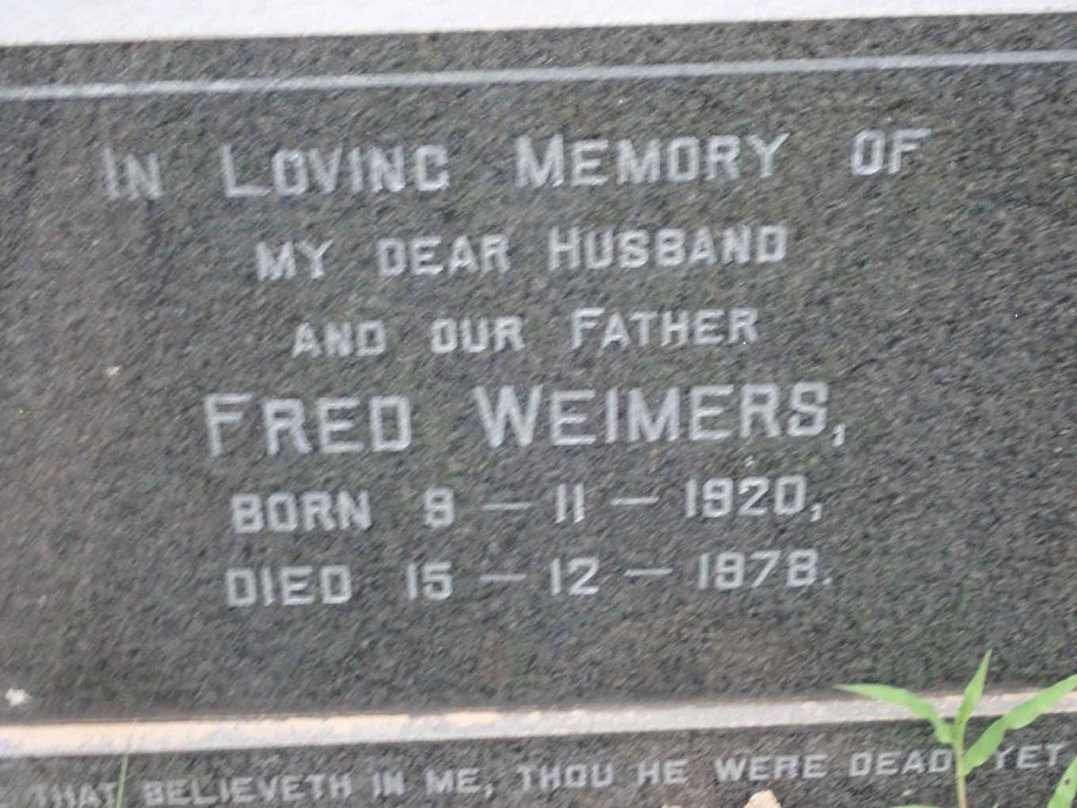 WEIMERS Fred 1920-1978
