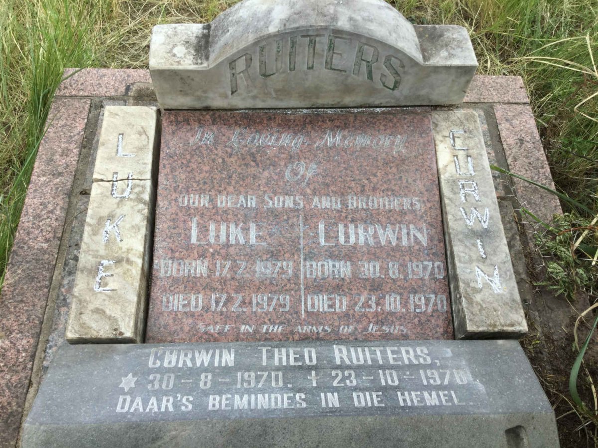 RUITERS Curwin Theo 1970-1970 :: RUITERS Luke 1979-1979