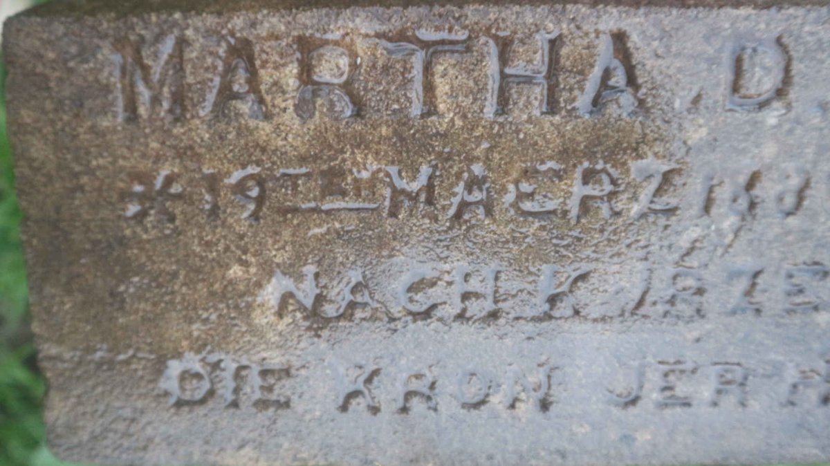 SCHROEDER Wilhelm F. 1840-1891 :: SCHROEDER Martha D. 1888-1891