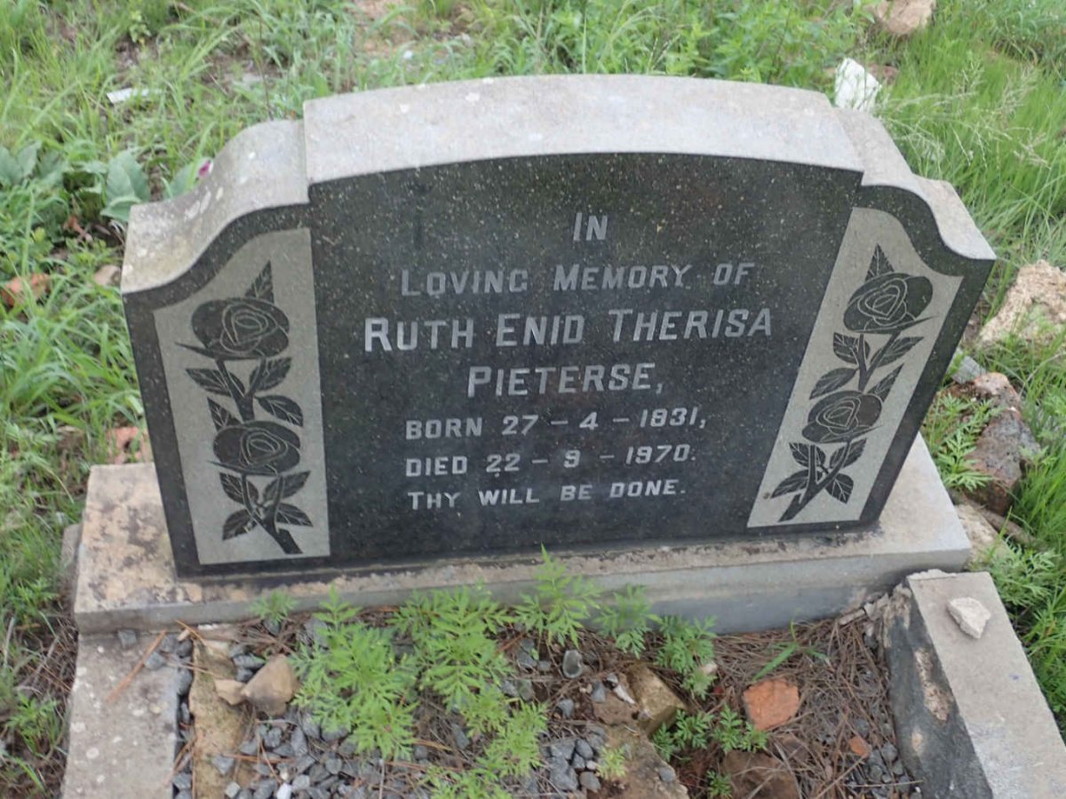 PIETERSE Ruth Enid Therisa 1931-1970