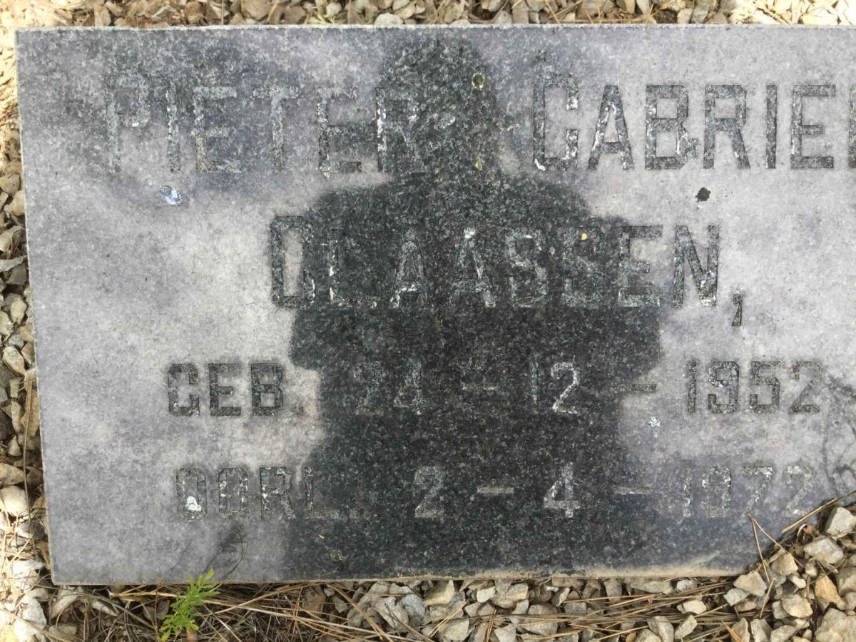 CLAASSEN Pieter Gabriel 1952-1972