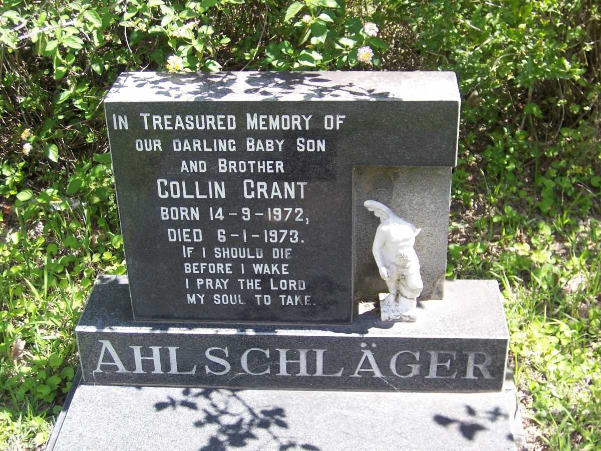 AHLSCHLÄGER Collin Grant 1972-1973