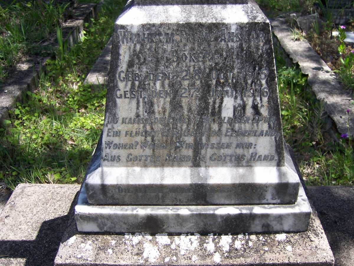 BOKER Wilhelm Franz Ansgar 1915-1916