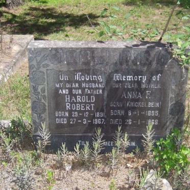 COLLINS Harold Robert 1891-1967 &amp; Anna F. KNICKELBEIN 1895-1968