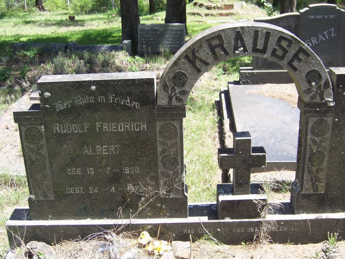 KRAUSE Rudolf Friedrich Albert 1920-1976