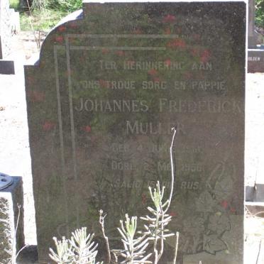 MULLER Johannes Frederick 1916-1956