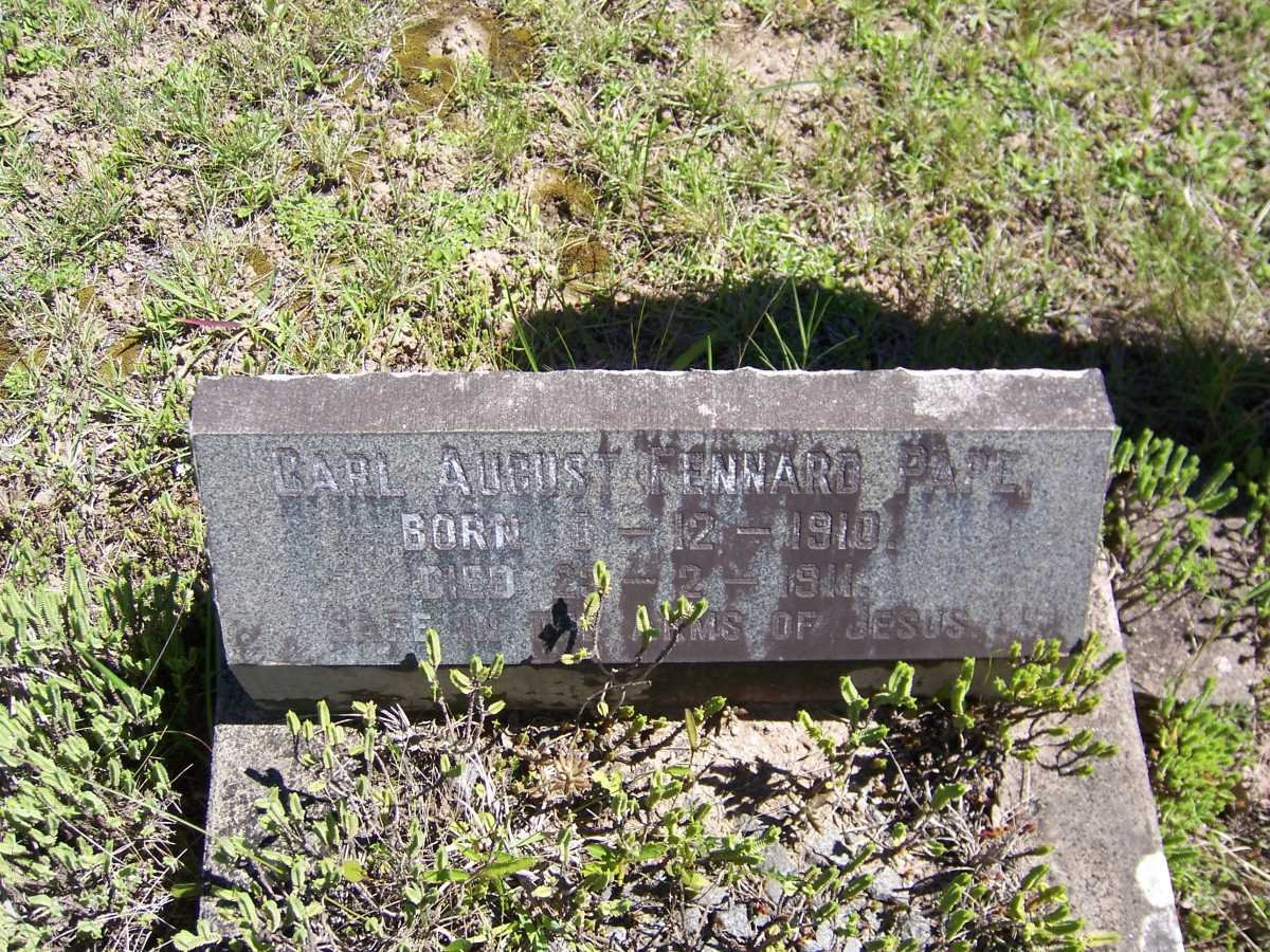 PAPE Carl August Fennard 1910-1911