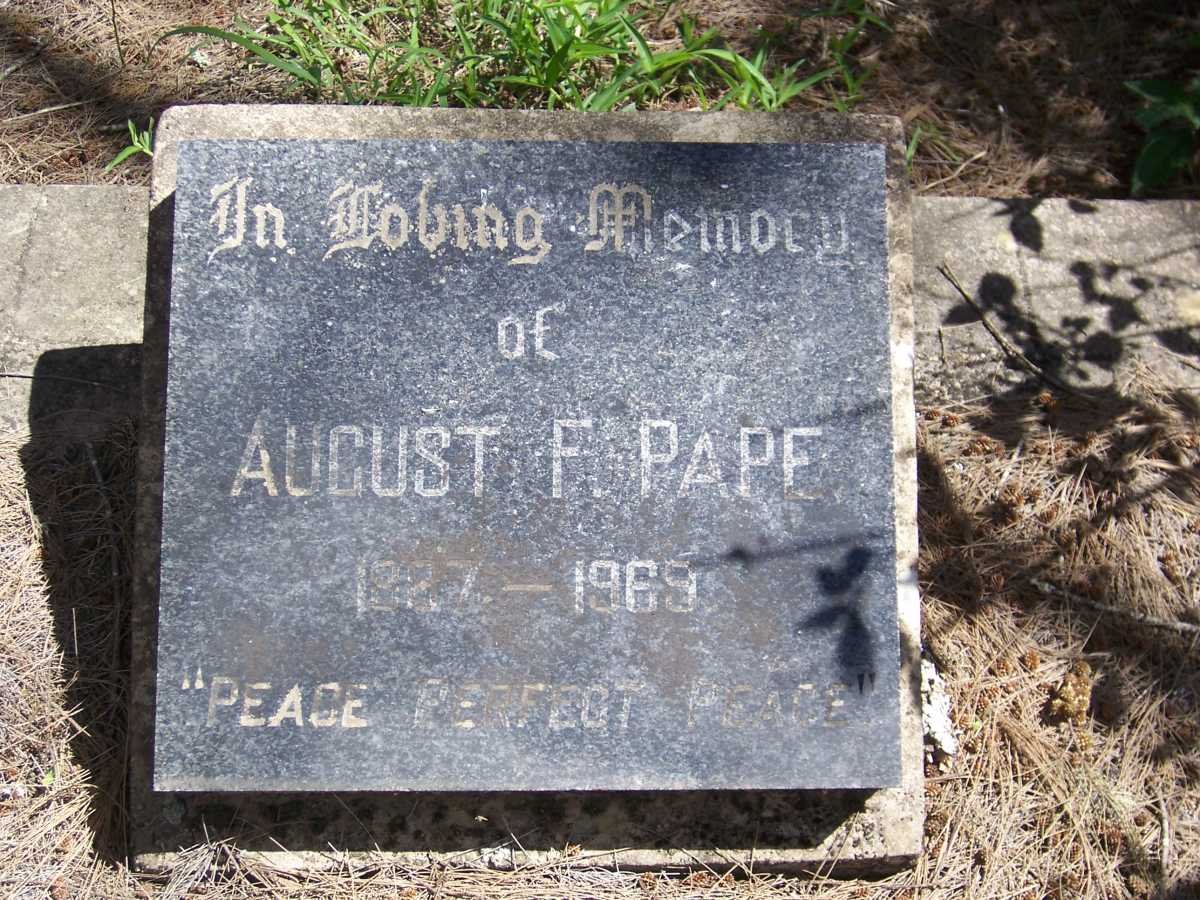 PAPE August F. 1887-1969