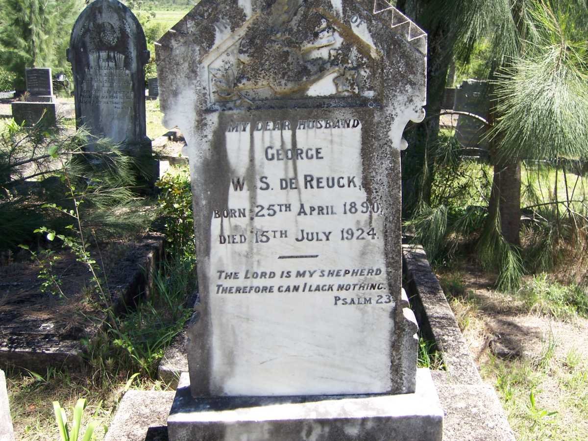 REUCK George W.S., de 1890-1924