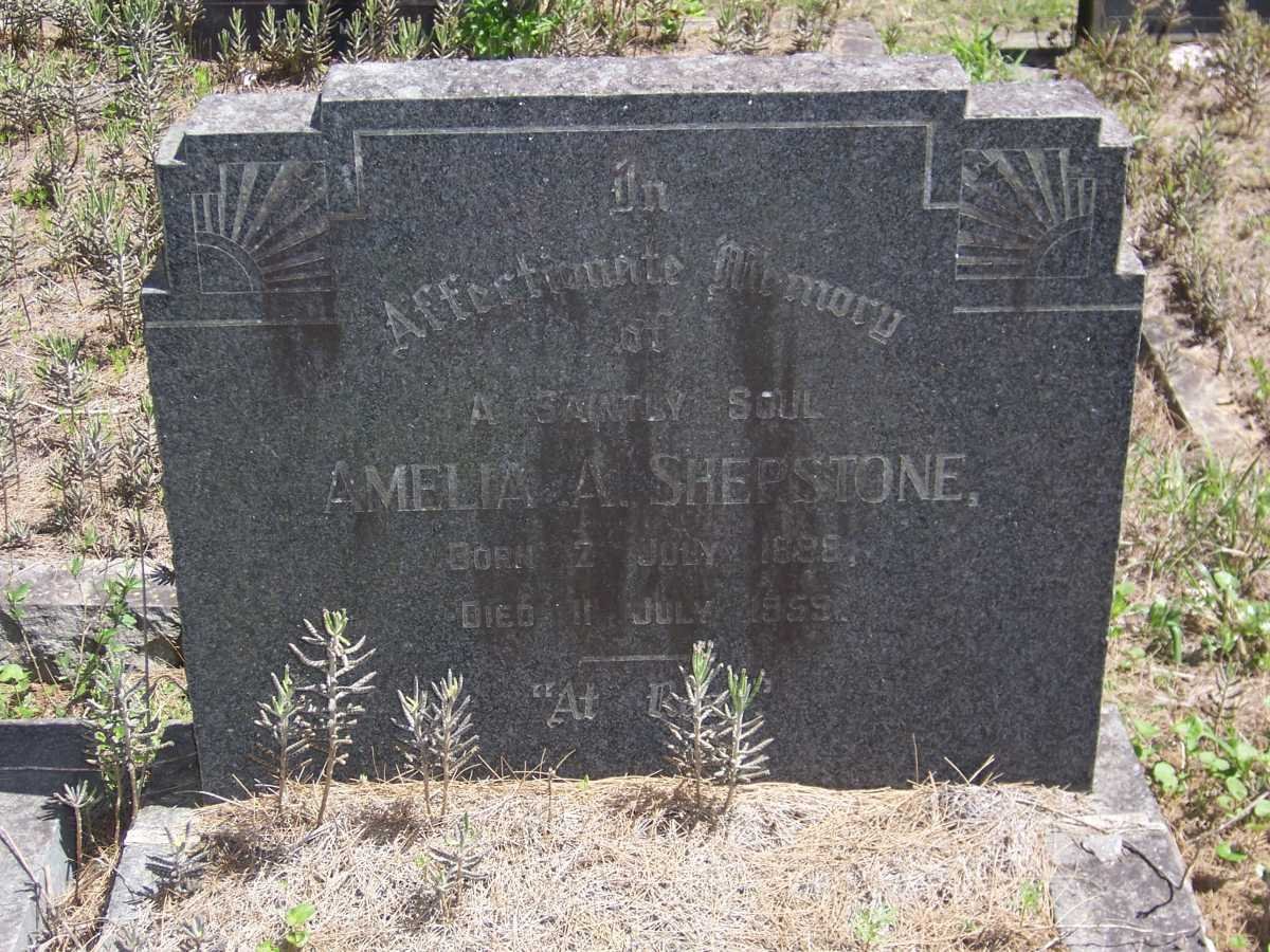 SHEPSTONE Amelia A. 1898-1959
