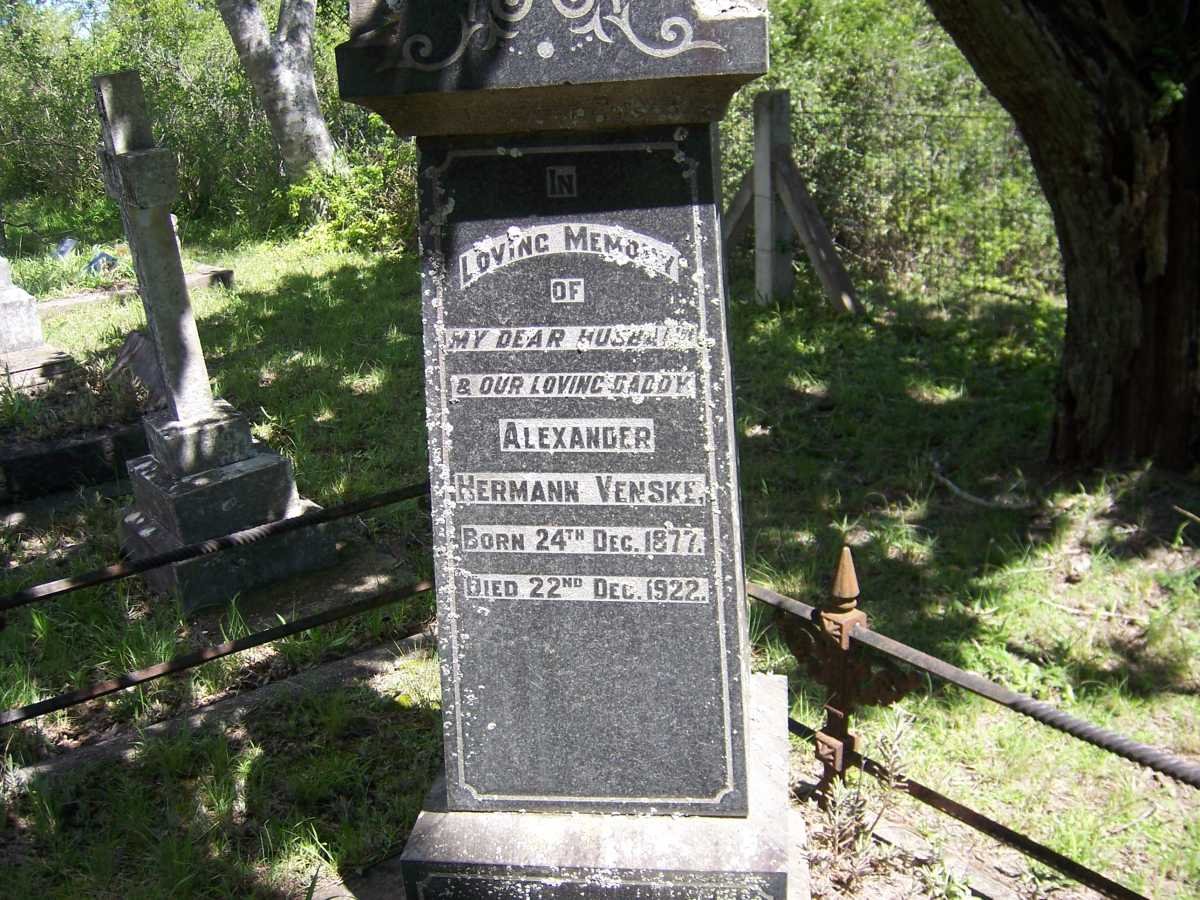 VENSKE Alexander Hermann 1877-1922 &amp; Linda Auguste MULLER 1879-1938