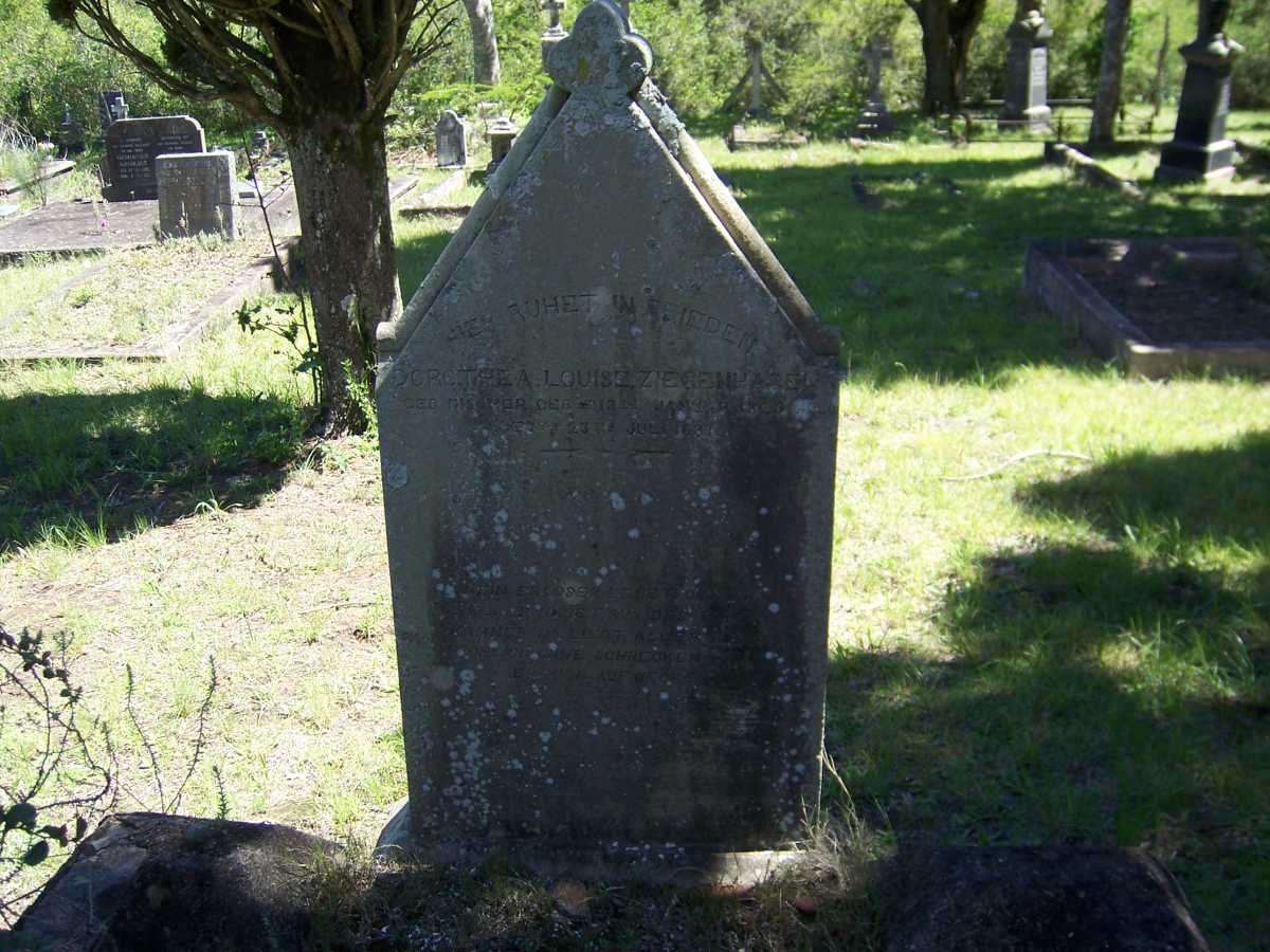 ZIEGENHAGEN Dorothea Louise 18??-1890