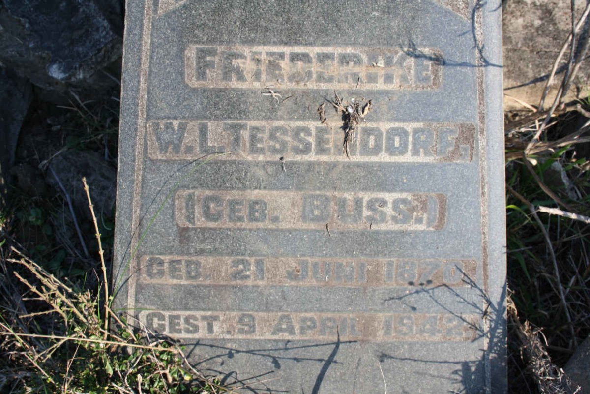 TESSENDORF Friederike W.L. nee BUSS 1870-1942
