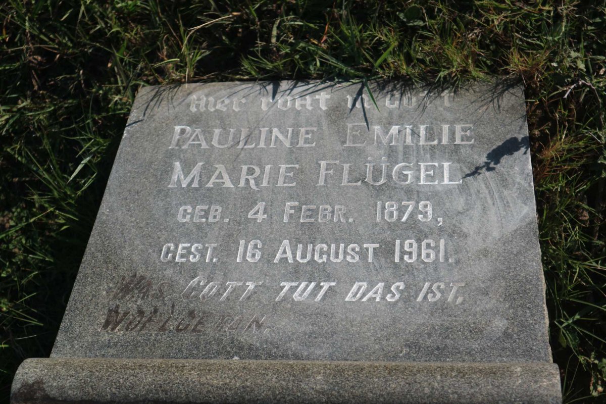 FLÜGEL Pauline Emilie Marie 1879-1961