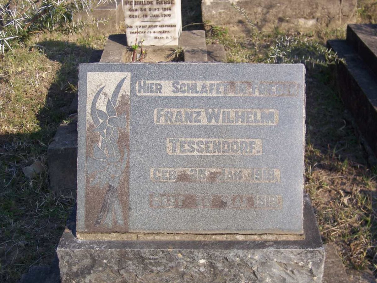 TESSENDORF Franz Wilhelm 1918-1919