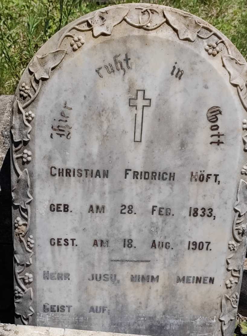 HOFT Christian Fridrich 1833-1907