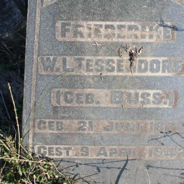 TESSENDORF Friederike W.L. nee BUSS 1870-1942