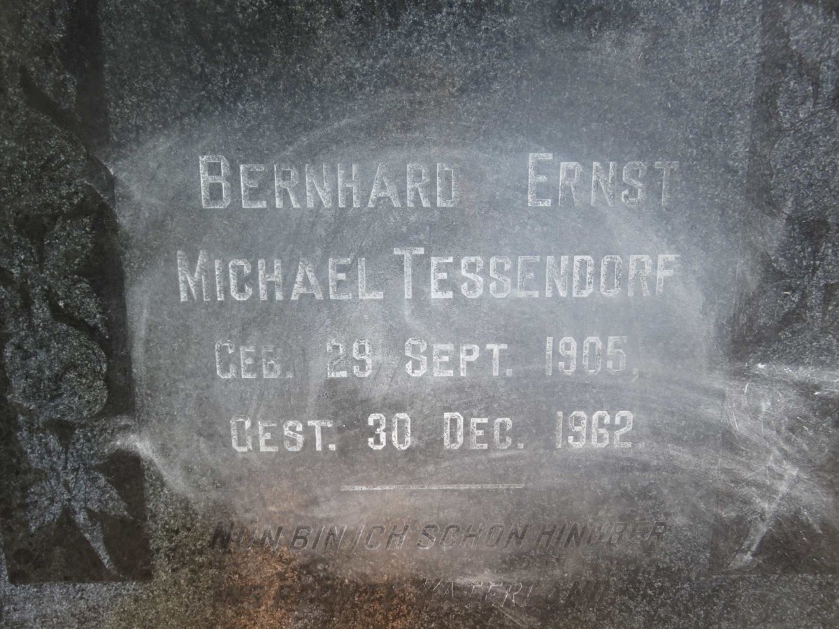 TESSENDORF Bernhard Ernst Michael 1905-1962