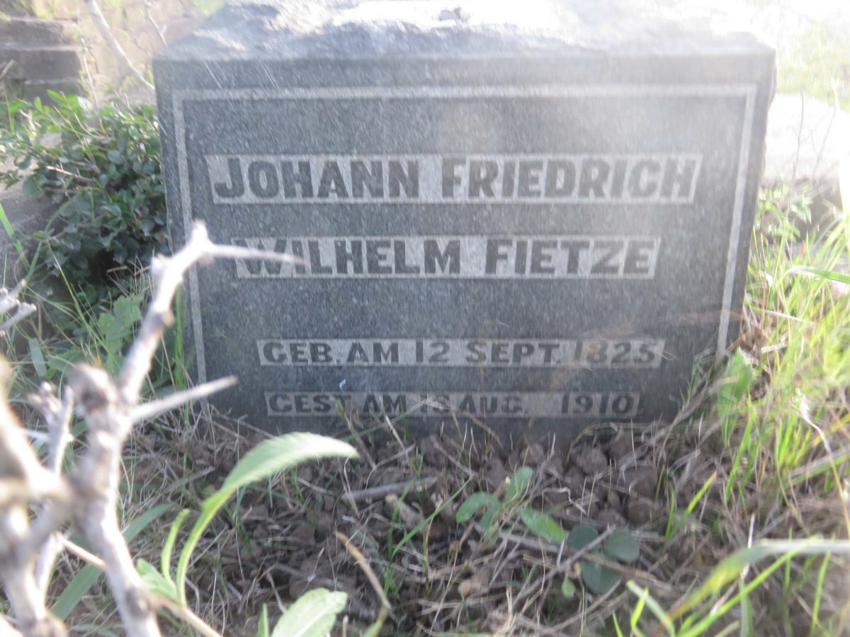 FIETZE Johann Friedrich Wilhelm 1825-1910