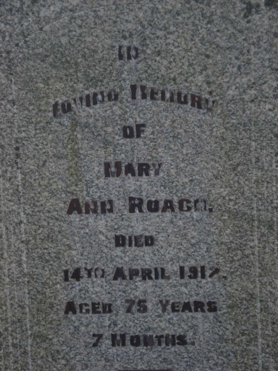 ROACH Mary Ann -1912