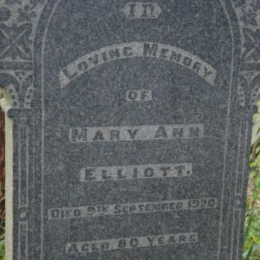 ELLIOTT Mary Ann -1920