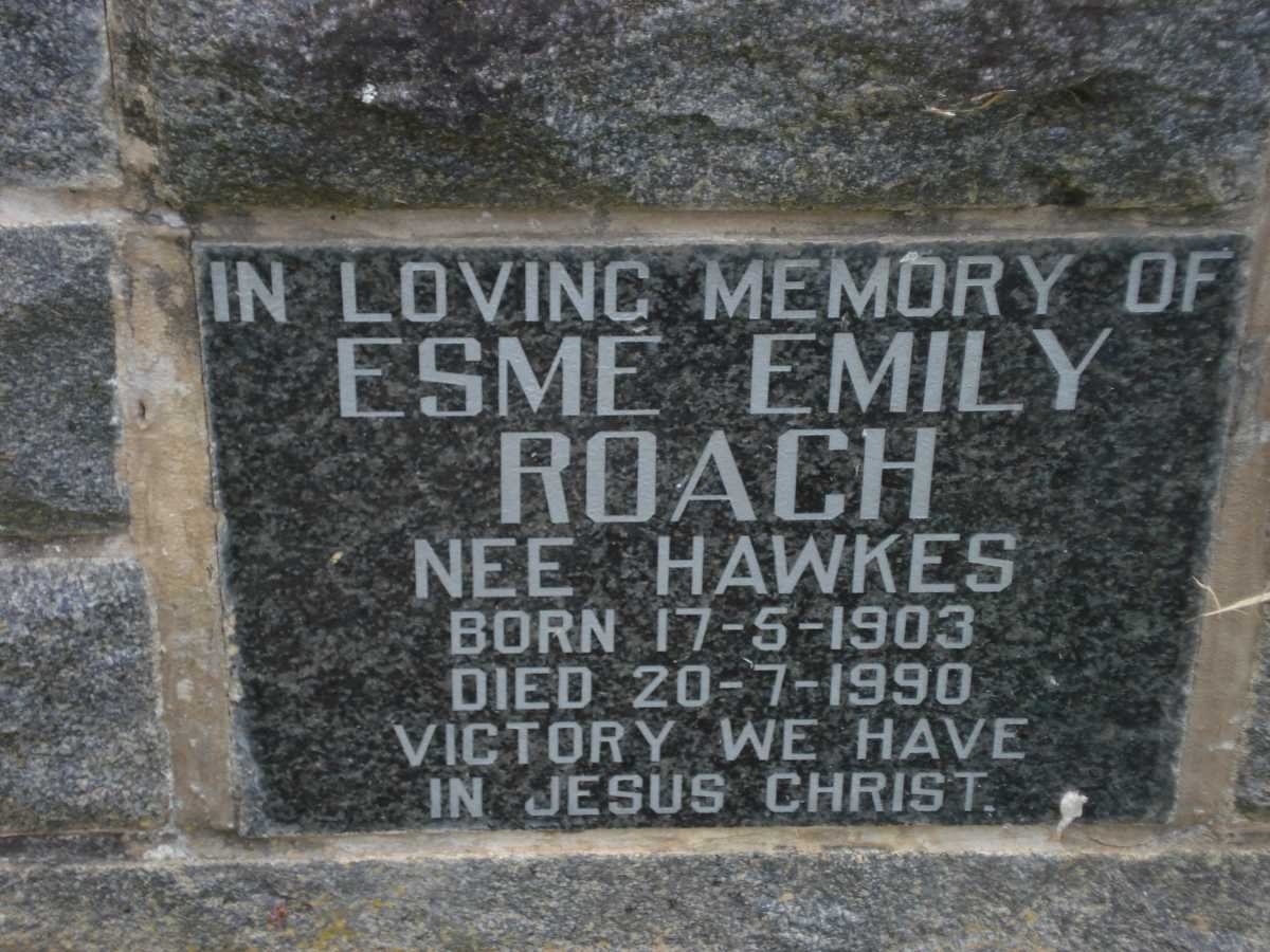 ROACH Esme Emily nee HAWKES 1903-1990