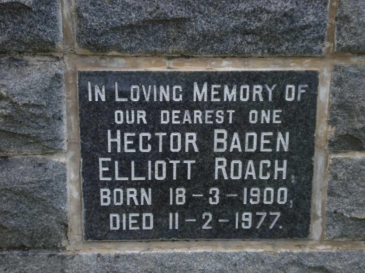 ROACH Hector Baden Elliott 1900-1977