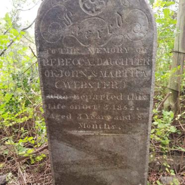 WEBSTER Rebecca -1852
