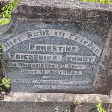 BERNDT Ernestine Friederike nee BURMEISTER 1889-1944