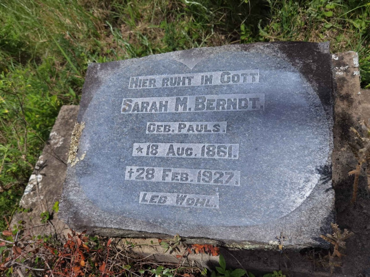 BERNDT Sarah M. nee PAULS 1861-1927