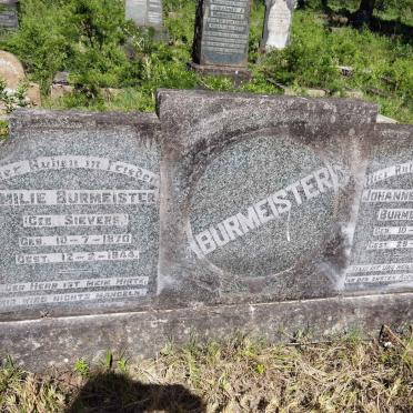 BURMEISTER Johannes Gottlieb 1863-1940 &amp; Emilie SIEVERS 1870-1944
