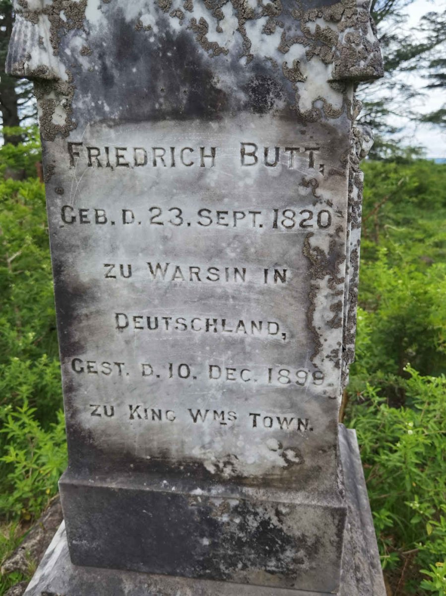 BUTT Friedrich 1820-1898