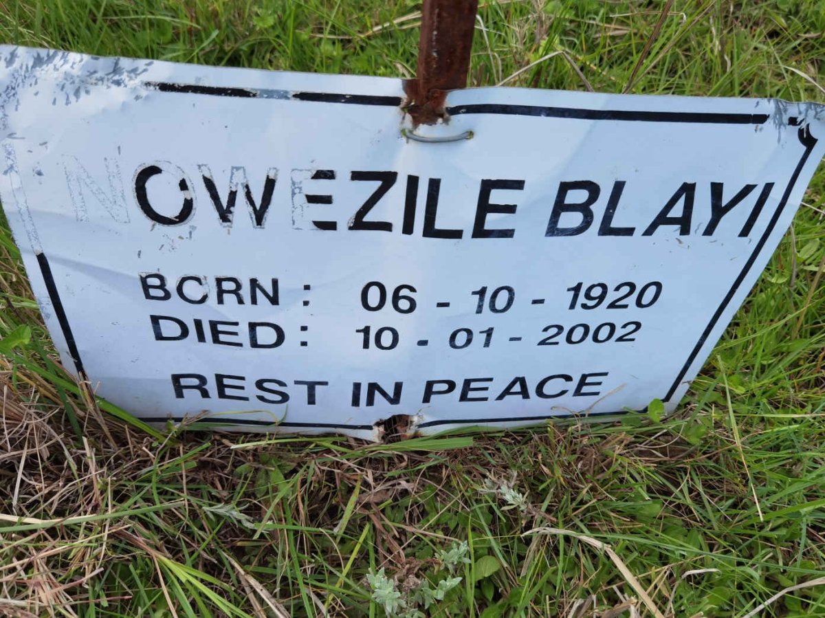 BLAYI Nowezile 1920-2002