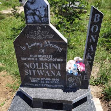 BONAKELE Nolisini Sitwana 1940-2020