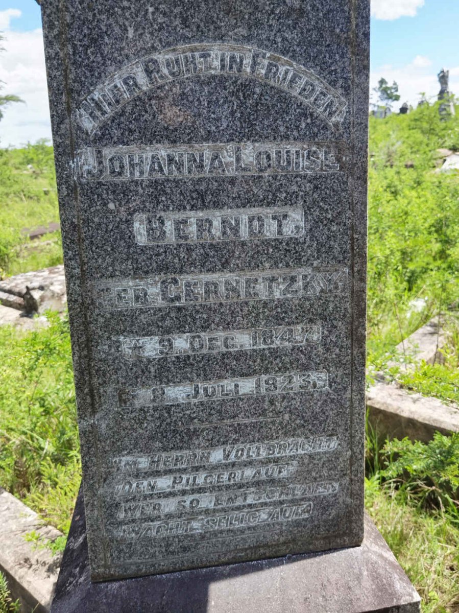 BERNDT Johanna Louise nee GERNETSKY 1847-1923