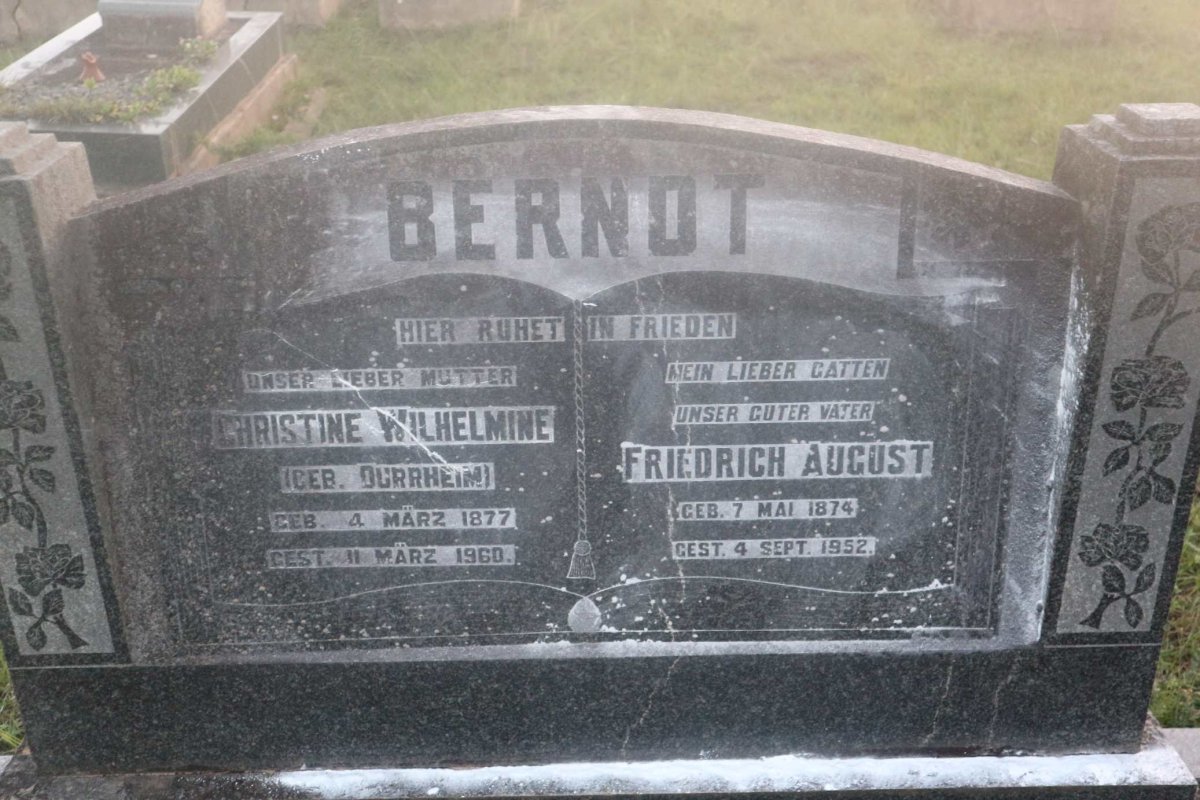 BERNDT Friedrich August 1874-1952 &amp; Christine Wilhelmine DURRHEIM 1877-1960