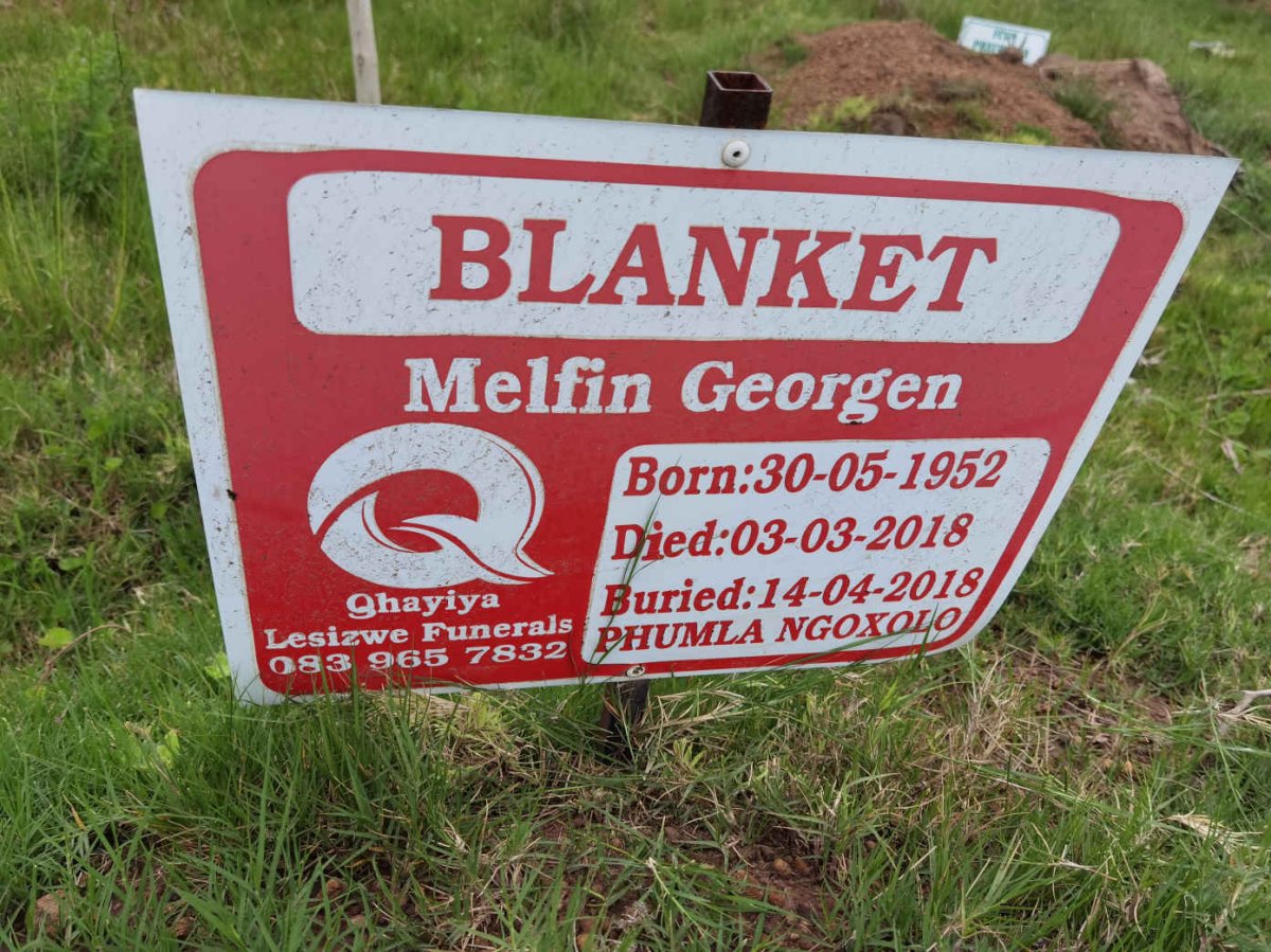BLANKET Melfin Georgen 1952-2018