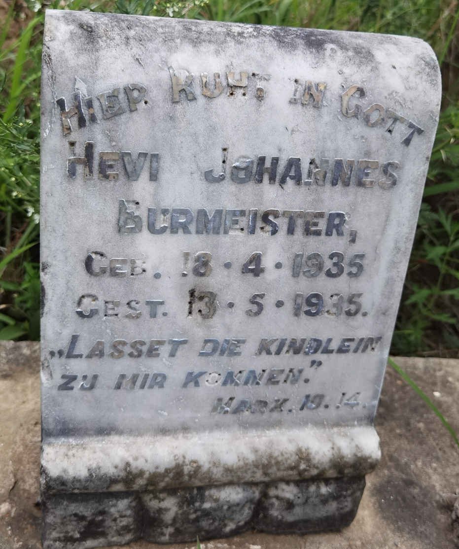 BURMEISTER Hevi Johannes 1935-1935