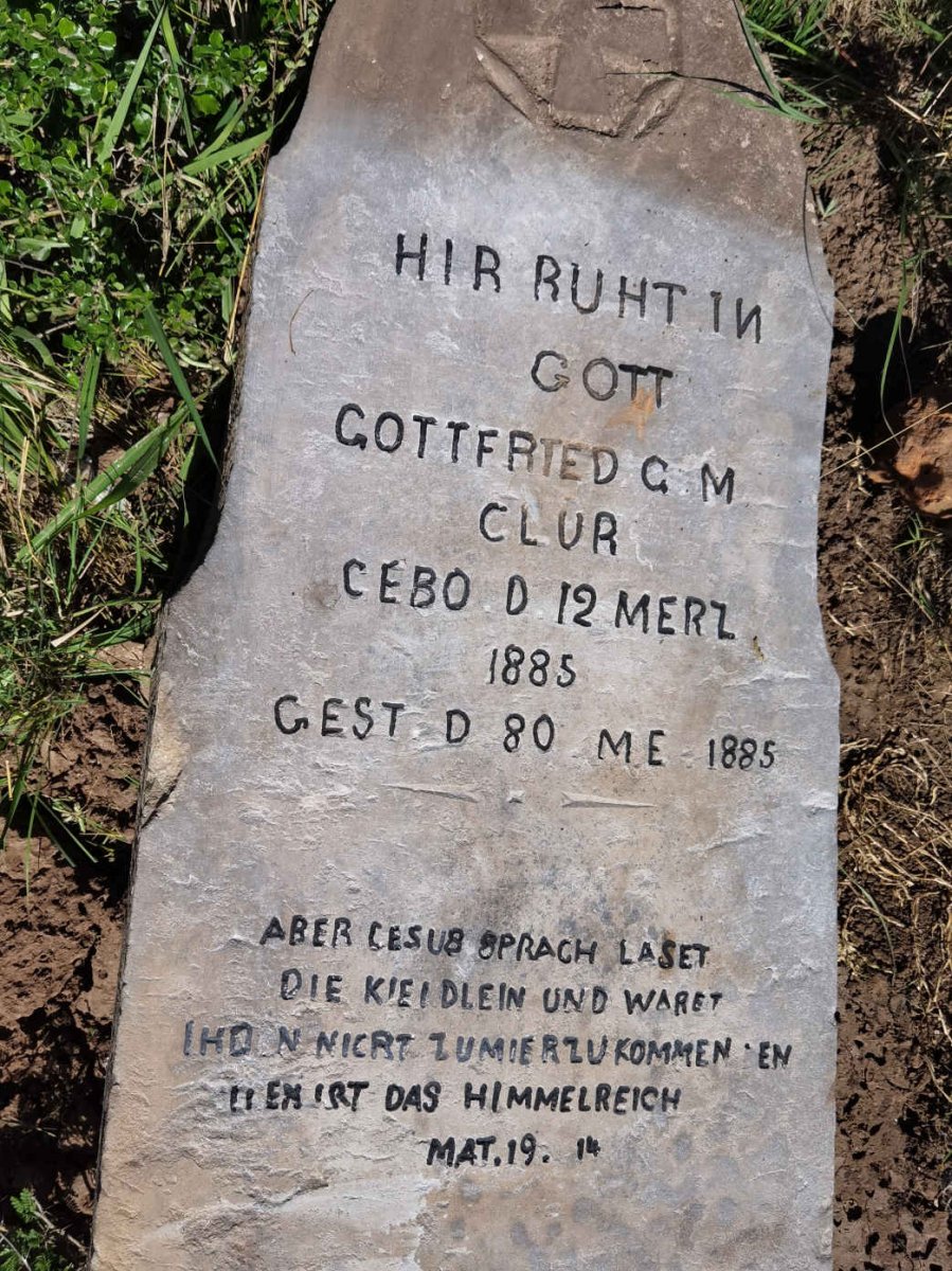 CLUR Gottfried G.M. 1885-1885
