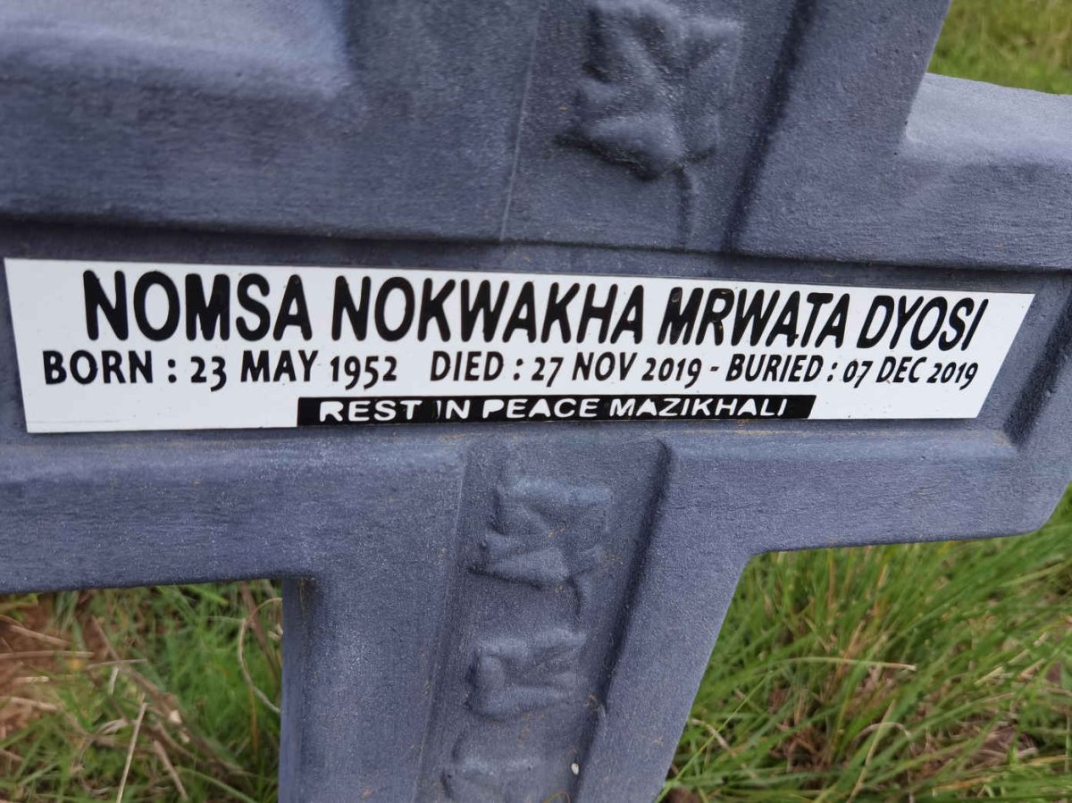 DYOSI Nomsa Nokwakha Mrwata 1952-2019