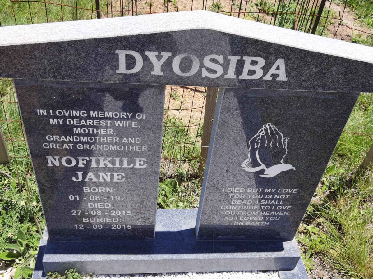 DYOSIBA Nofikile Jane 192?-2015