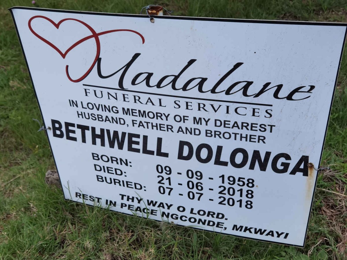 DOLONGA Bethwell 1958-2018