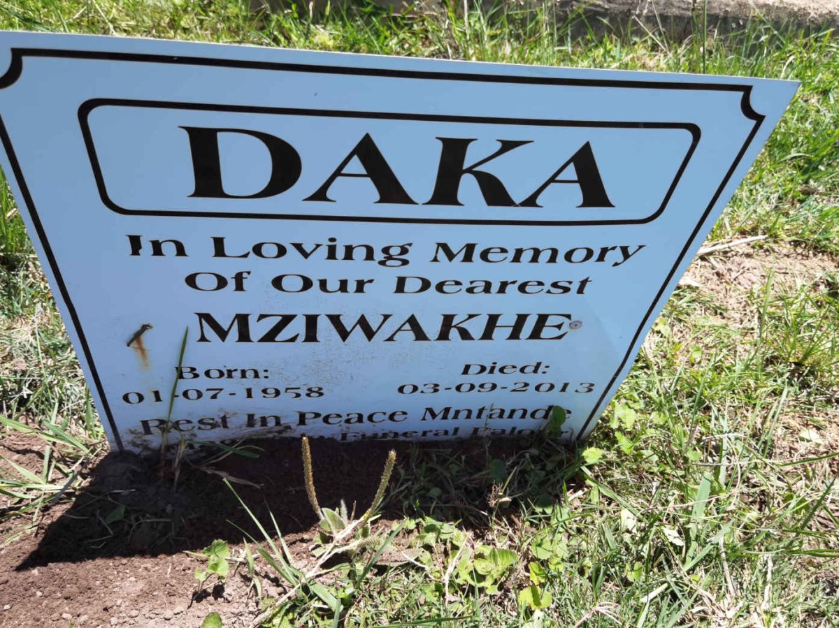 DAKA Mziwakhe 1958-2013