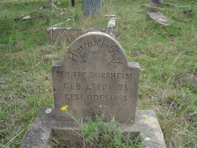 DURRHEIM R.T. 1895-1895
