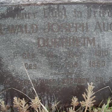 DURRHEIM Ewald Joseph August 1910-1950
