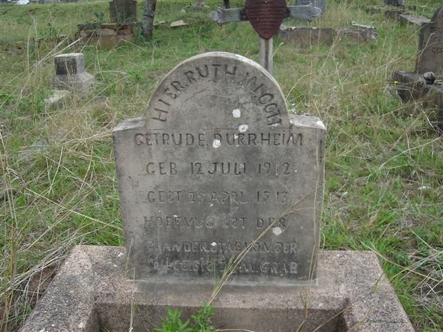 DURRHEIM Getrude 1912-1913