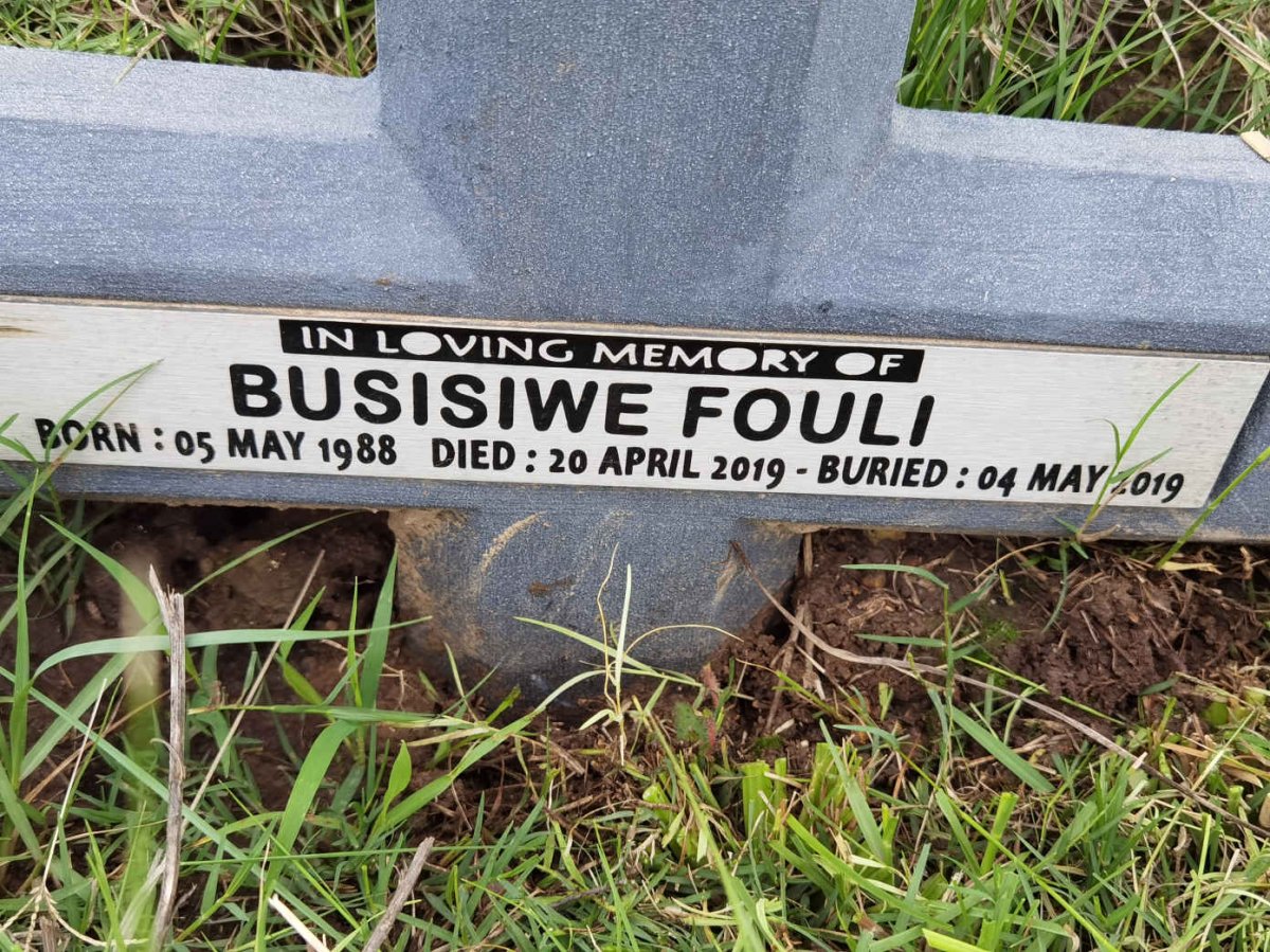 FOULI Busisiwe 1988-2019