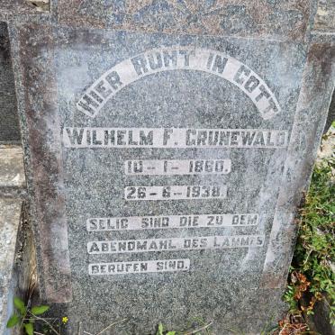 GRUNEWALD Wilhelm F. 1860-1938